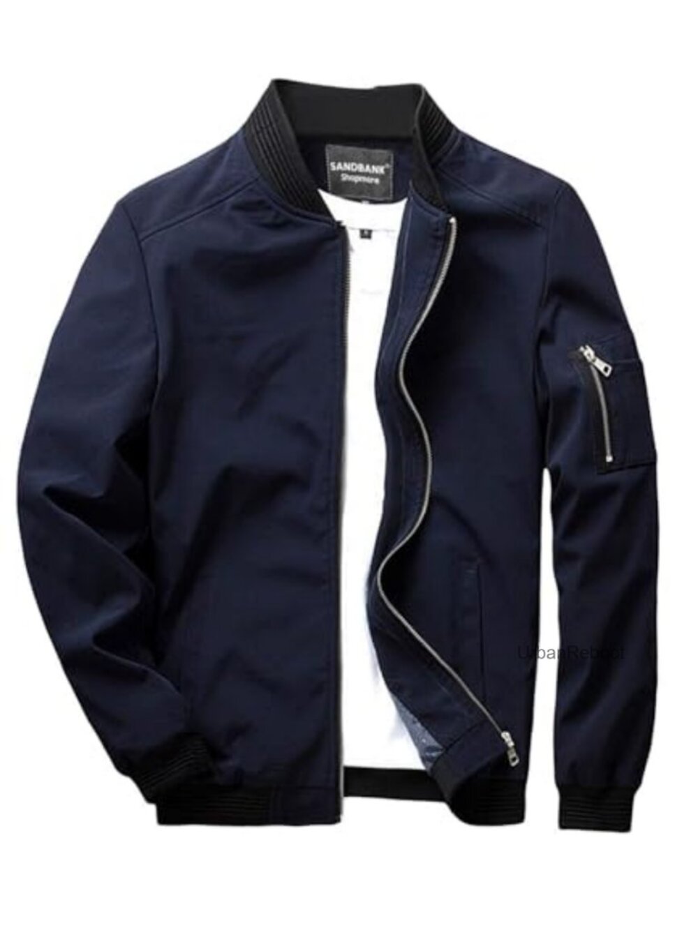Men's Slim Fit Lightweight Polyester Softshell Bomber Jacket Windbreaker